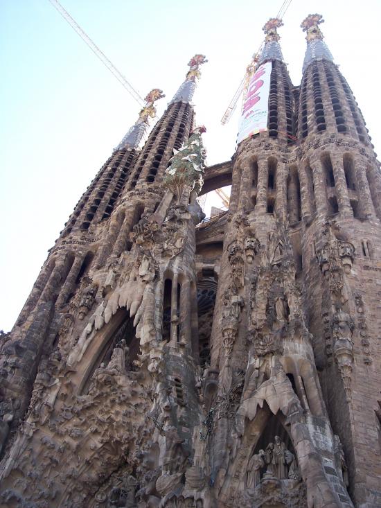 Sagrada Familia - vedere din spate