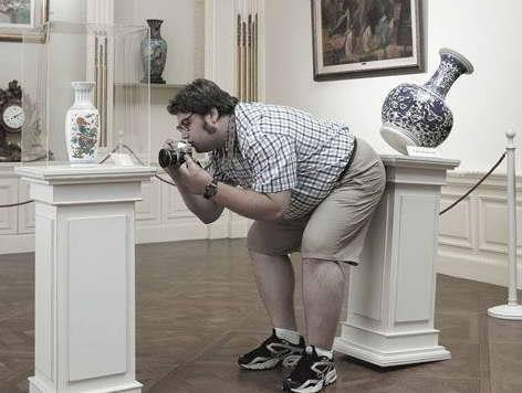 Funny photographer