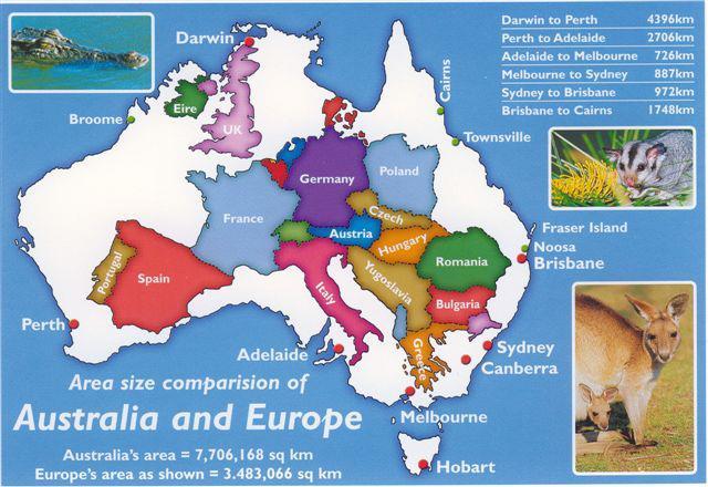 Europe and Australia