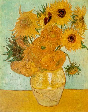Vincent Van Gogh - Vaso con Girasoli