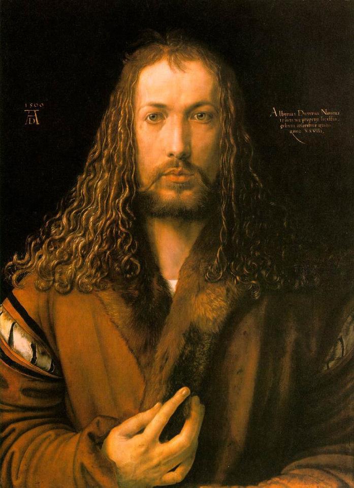 Albrecht Dürer, autoritratto, 1500.