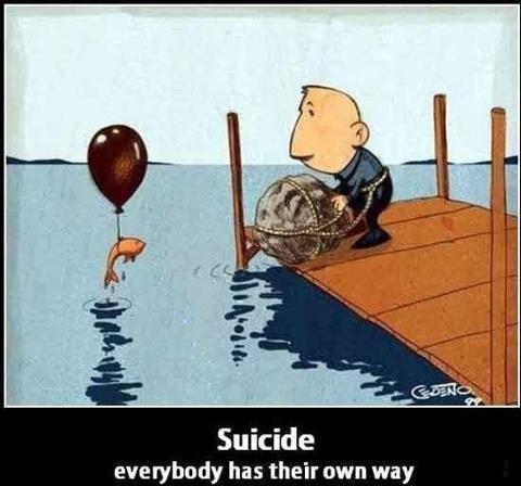 how fish commit suicide