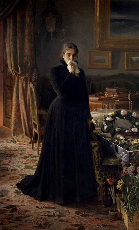 Inconsolable Grief, Ivan Nikolaevich Kramskoy. Russian (1837-1887)