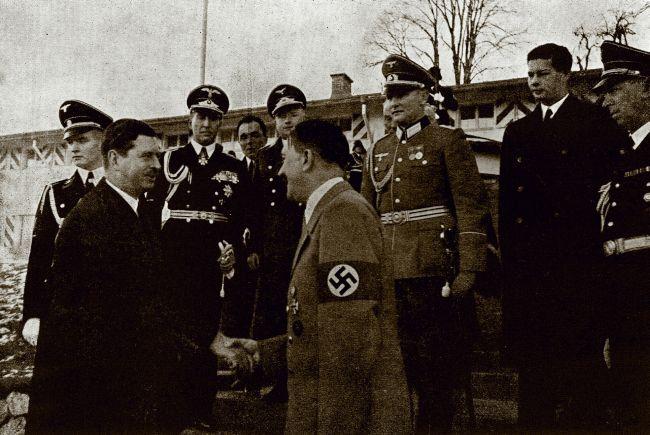 Regele Carol al II-lea şi Adolf Hitler la Berchtesgaden, 24 noiembrie 1938