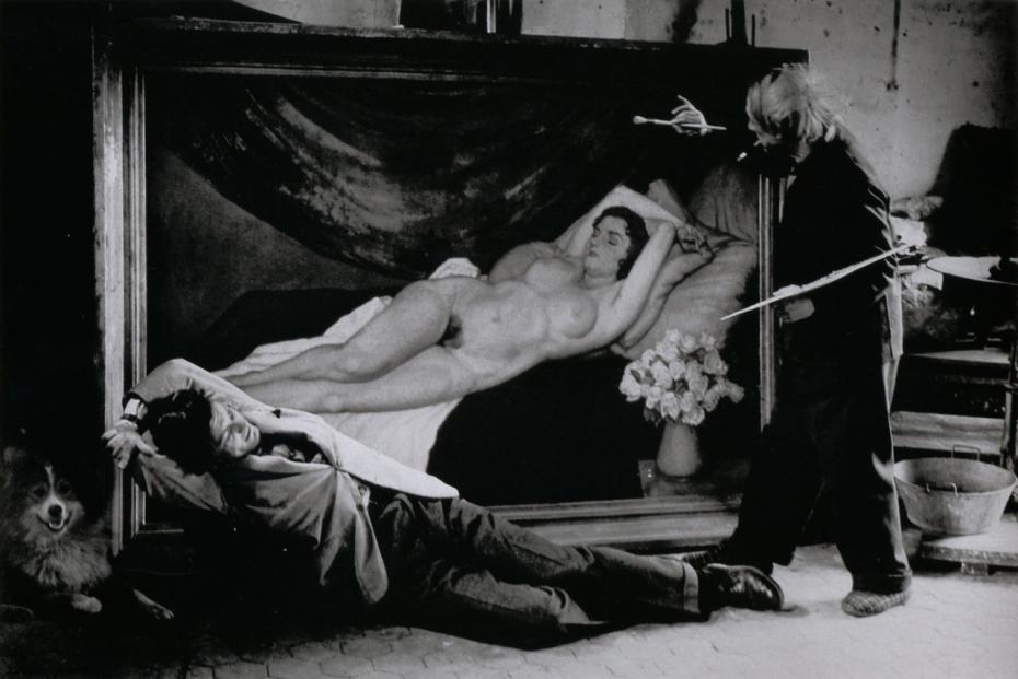 tumblr_l76pqoRlvt1qzhl9ePicasso and Jean Marais Posing as Painter and Model, 1944 BRASSAI