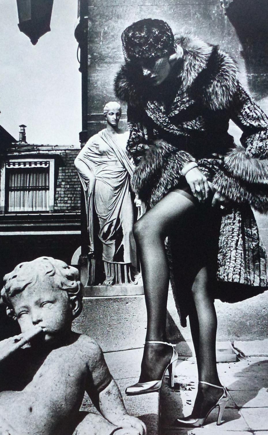 Helmut Newton - Fashion photograph, Paris, 1976.