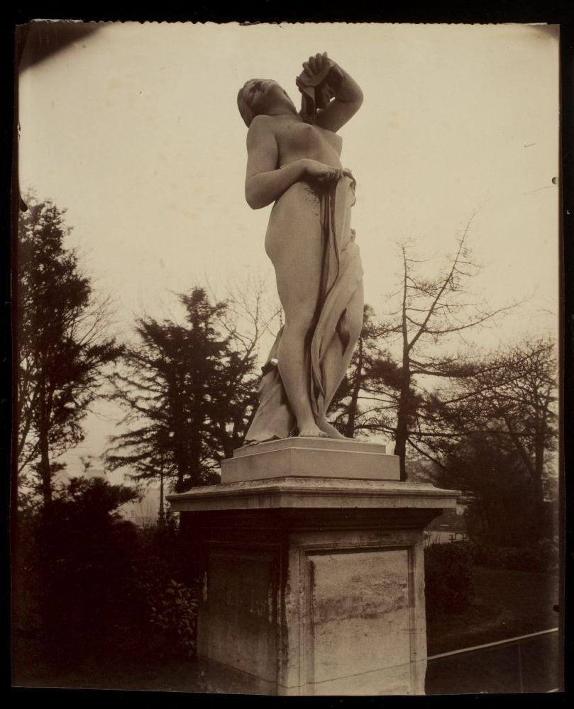 Eugene Atget - Tuileries - l’Aurore, 1907. Sculpted by Philippe Magnier, c.1690.