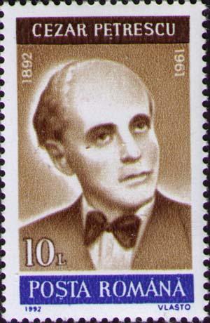 Stamp_1992_Cezar_Petrescu