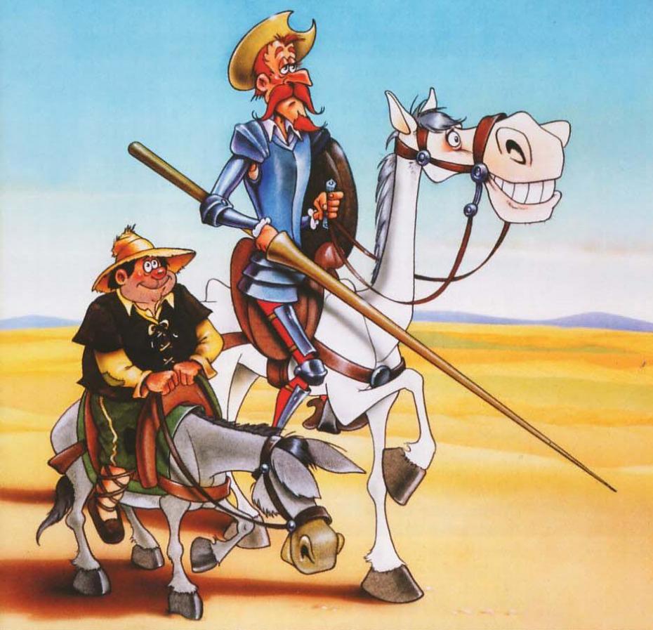 don quichotte and sancho panza