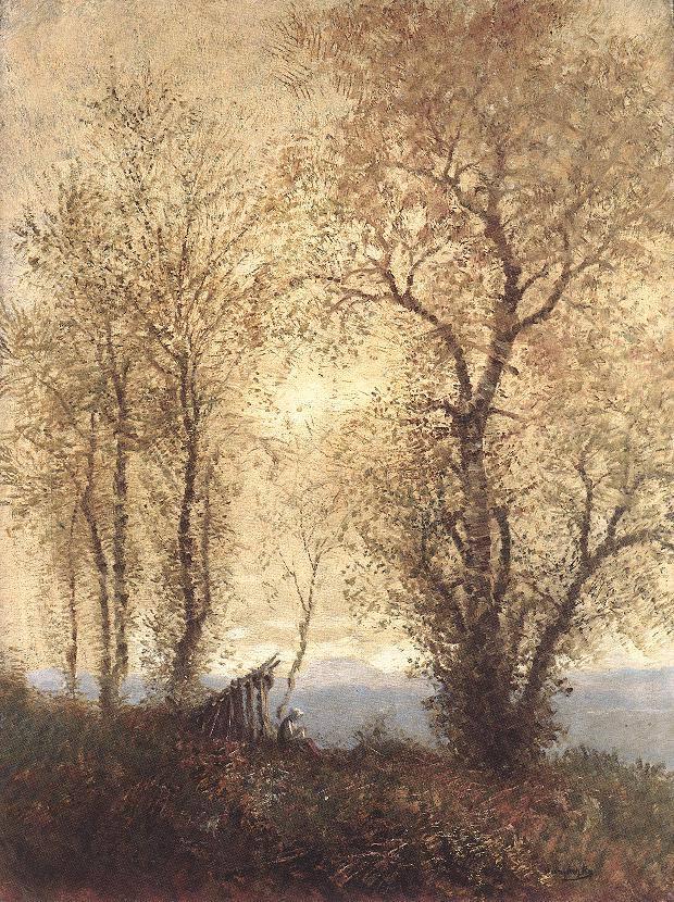 Laszlo Mednyanszky, Campagna in autunno, 1900.