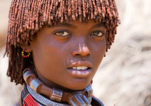 etiopian girl from Hamer trib