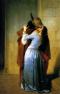 The Kiss(1859) by Francesco hayez, oil on canvas