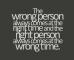 Wrong-right person