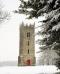 Torre di Carton House sotto la neve
