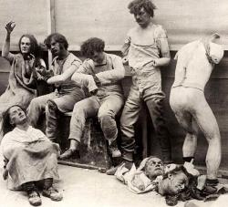 35-Melted-and-damaged-mannequins-after-a-fire-at-Madam-Tussauds-Wax-Museum-in-London-1930